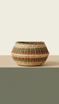 Handwoven Natural Fiber Basket