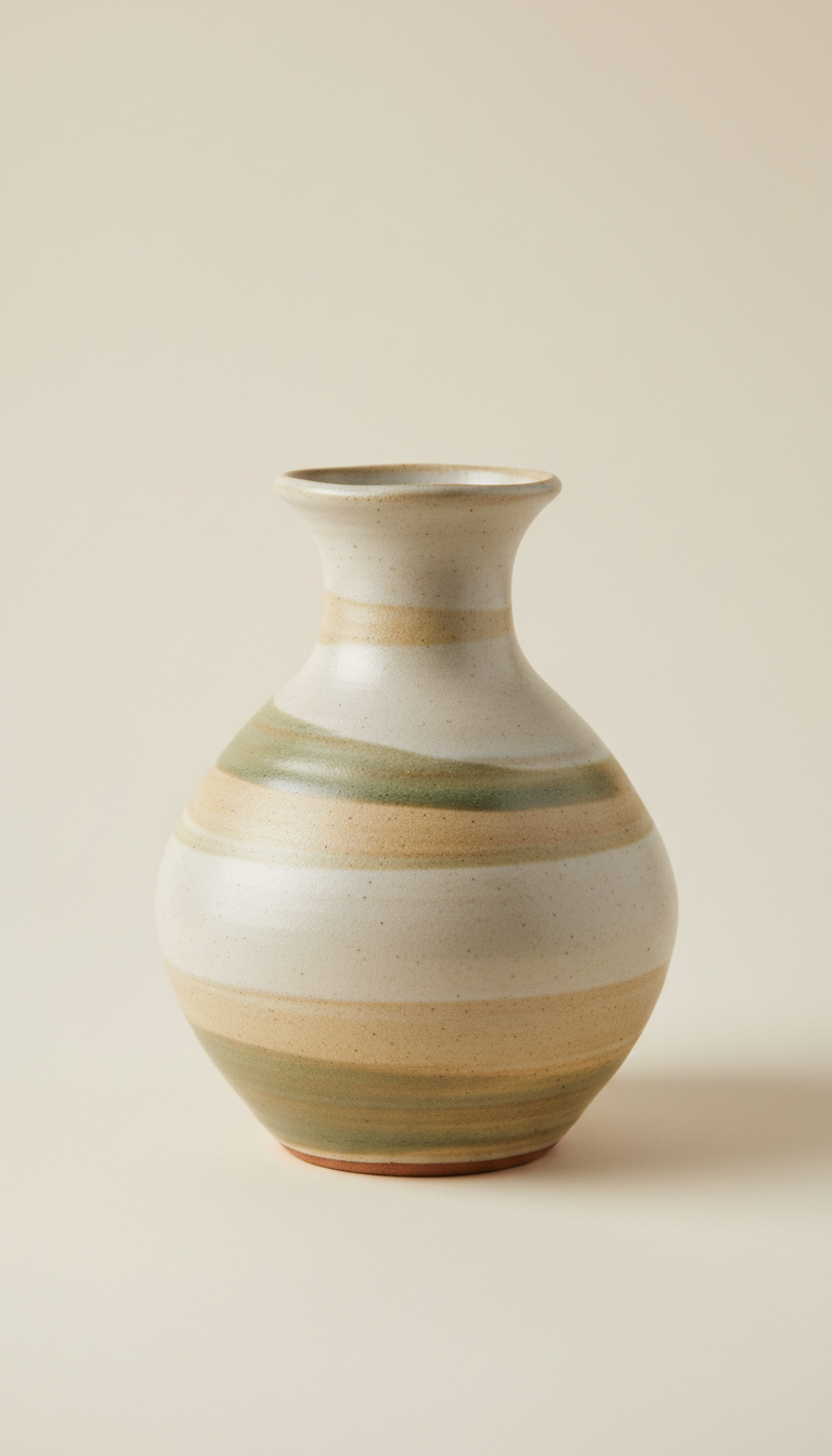 Hand-Thrown Stoneware Vase